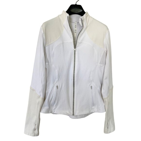 Lululemon Forme Jacket Women's Size 12 White Polar Cream - Picture 1 of 7
